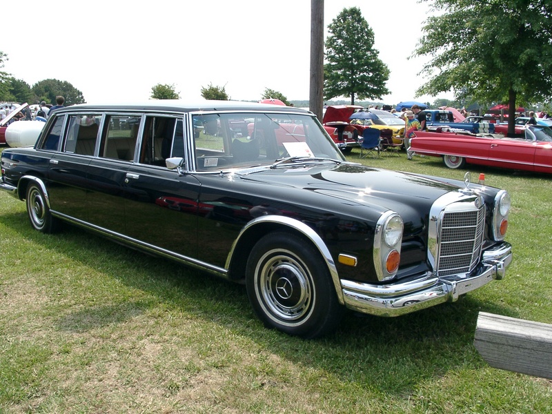Antique Mercedes limo The State Police brought a helicopter