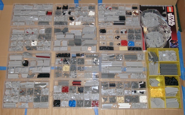 lego parts sorted