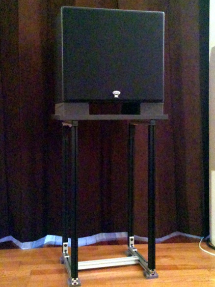 speaker stand with speaker