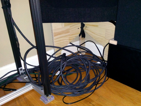 speaker cable nest