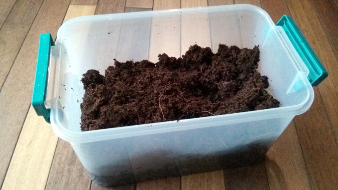 coir test chunks wet