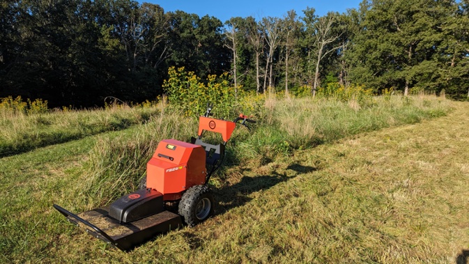 dr fb26e cutting tall grass